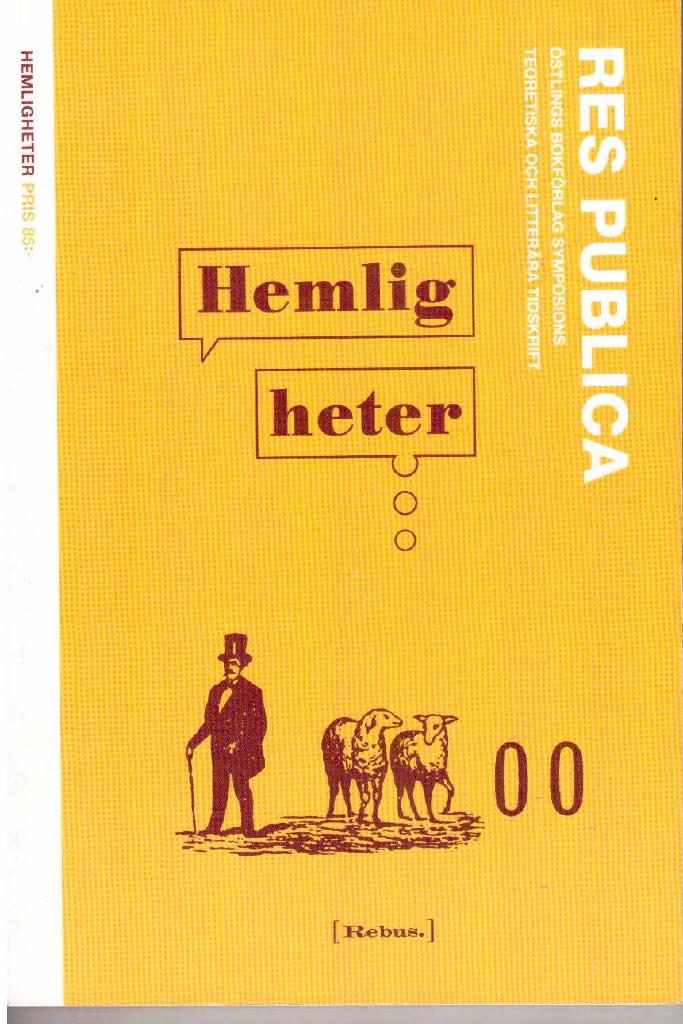 Res Publica nr 59/2003. Hemligheter