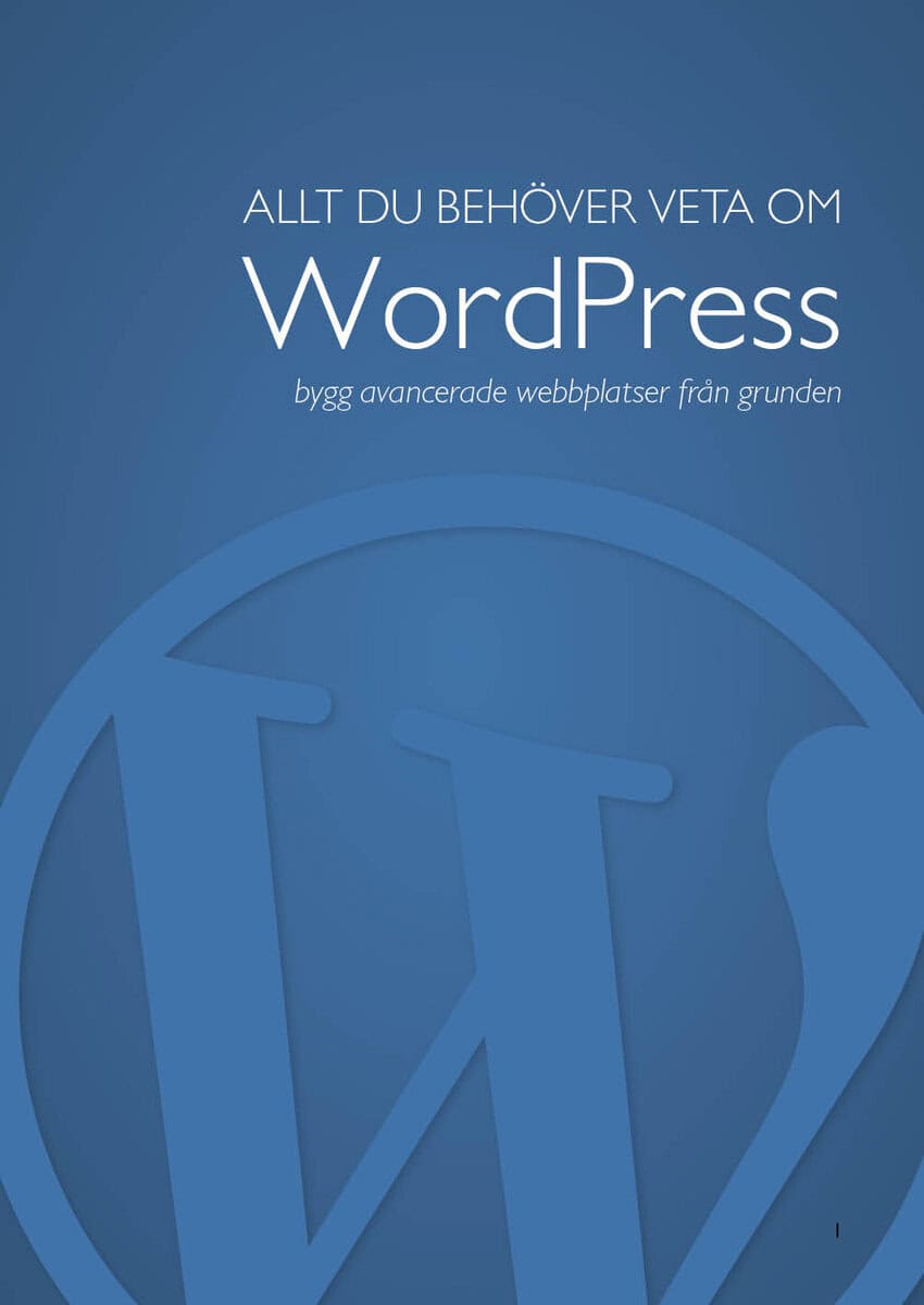 Richard Stenlund : Allt du behöver veta om WordPress