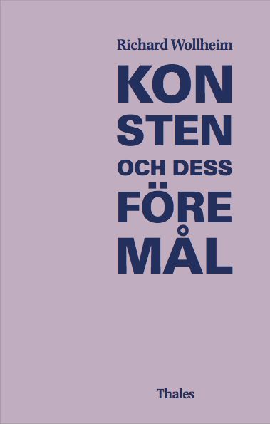 Richard Wollheim : Konsten och dess föremål