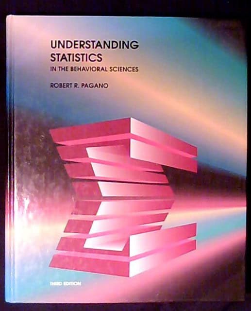 Rober R Pagano : Understanding statistics In the behavioral sciences