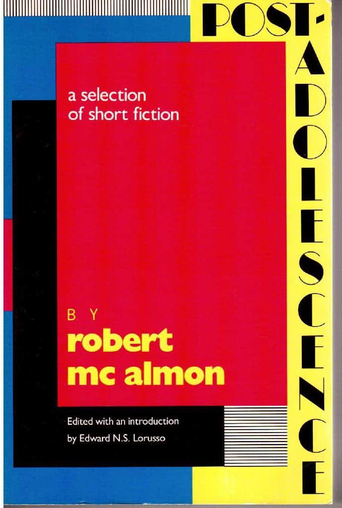 Robert McAlmon : Post-Adolescence. A selection of short fiction