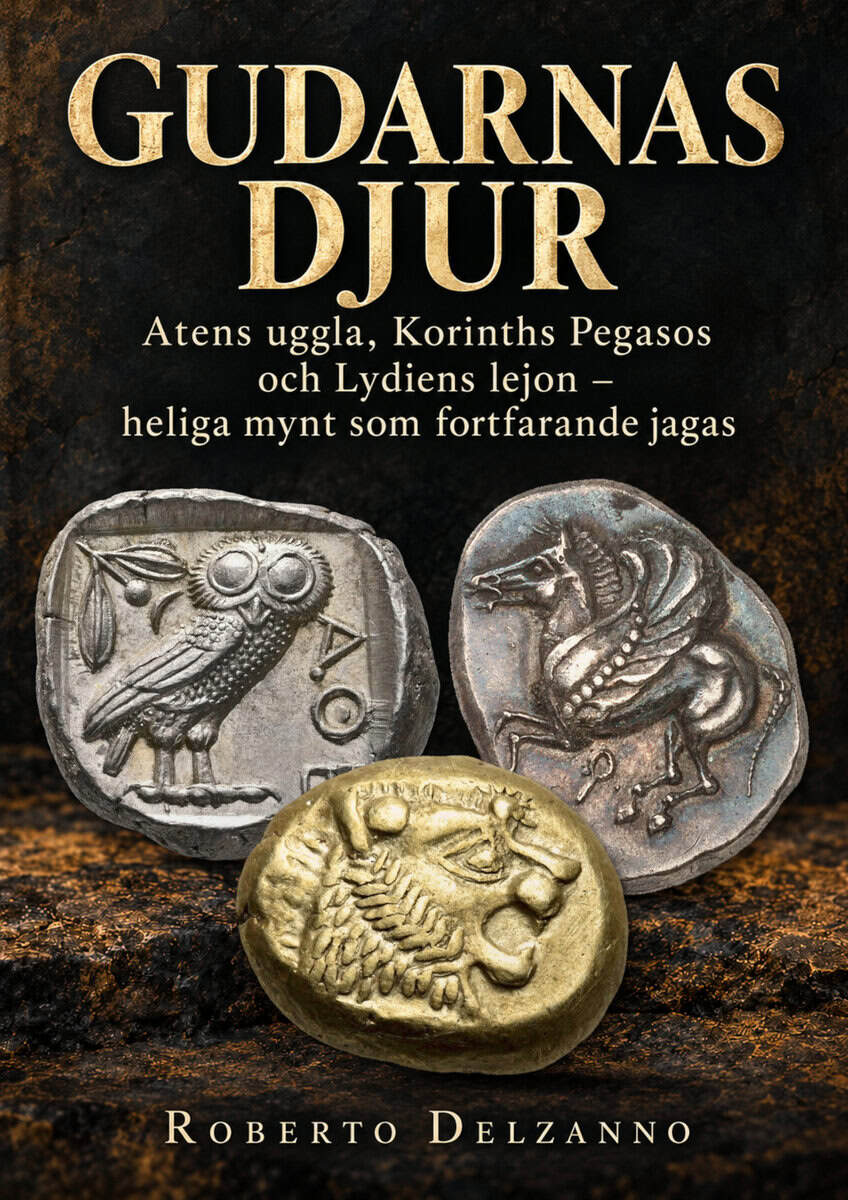 Roberto Delzanno : Gudarnas djur - Atens uggla, Korinths Pegasos och Lydiens lejon – heliga mynt som fortfarande jagas