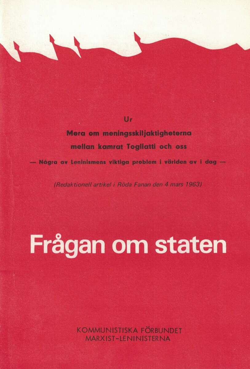 Röda Fanan : Frågan om staten