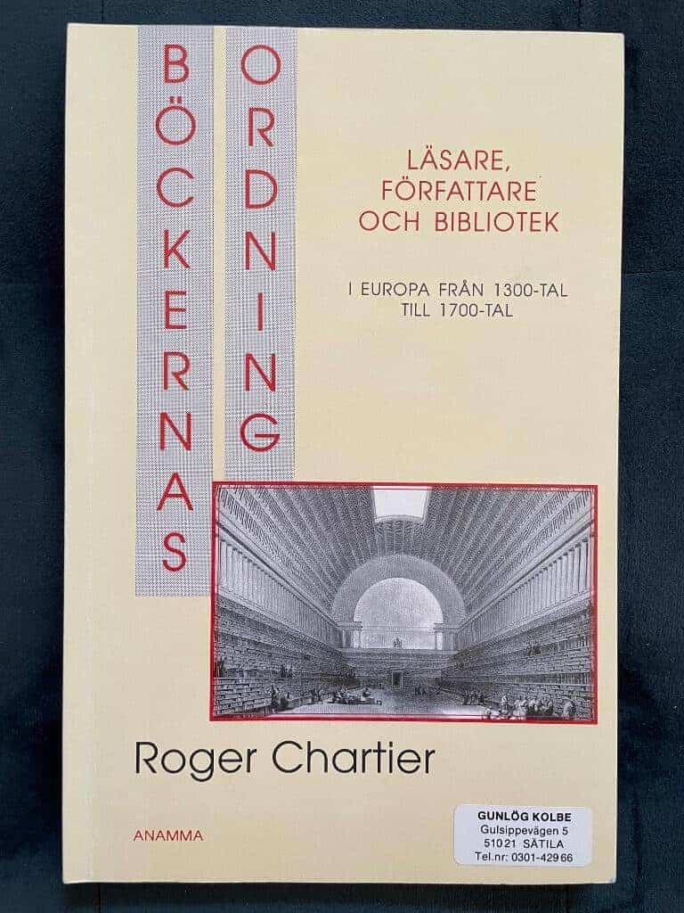 Roger Chartier : Böckernas ordning