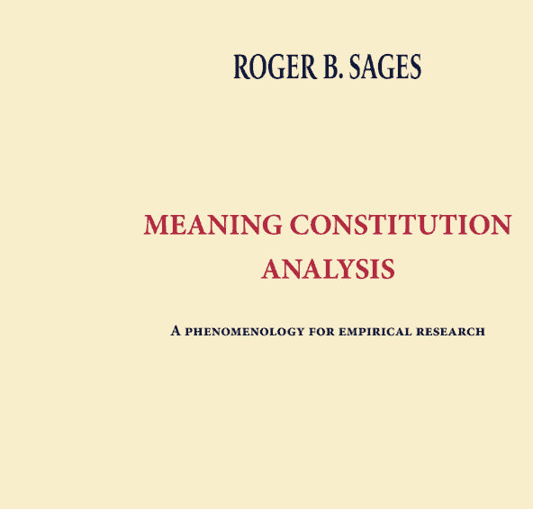 Roger Sages : Meaning constitution analysis