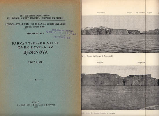 Rolf Kjær : Farvannsbeskrivelse over kysten av Bjørnøya