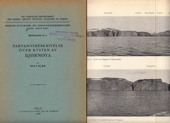 Rolf Kjær : Farvannsbeskrivelse over kysten av Bjørnøya