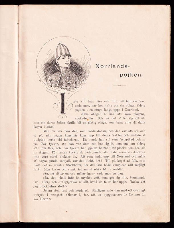 Romdahl, Clara (1852-1927) ; Adelborg, Ottilia (1855-1936) : Barnamat. Lite roligt åt de små på vers och prosa af en barnavän. Med många teckningar och taflor. Femte Portionen