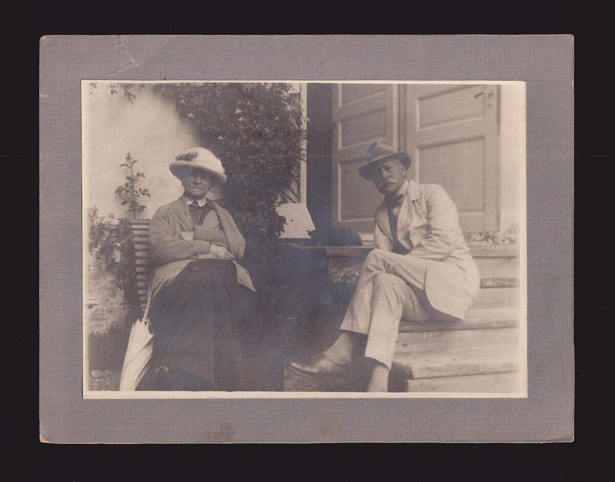 Roos, Sophie Maria (född Nordenfalk, 1836-1923) ; Roos, Adolf Wilhelm (1858-1937) : Originalfotografi