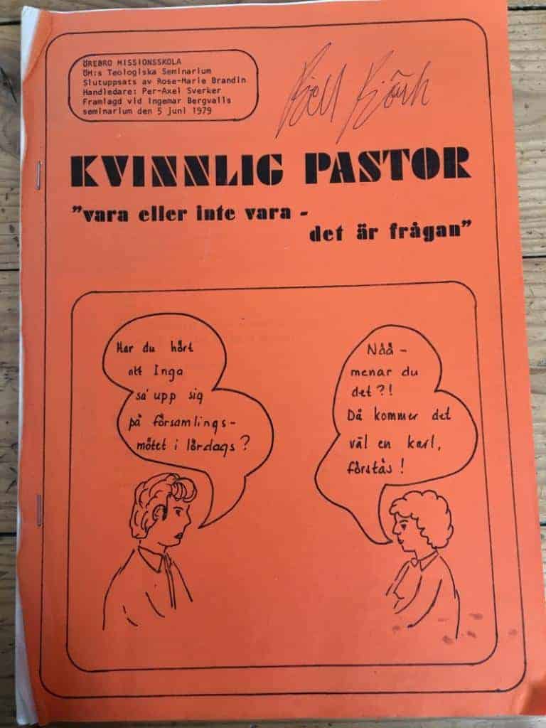 Rose-Marie Brandin : Kvinnlig pastor 'vara eller inte vara - det är frågan'