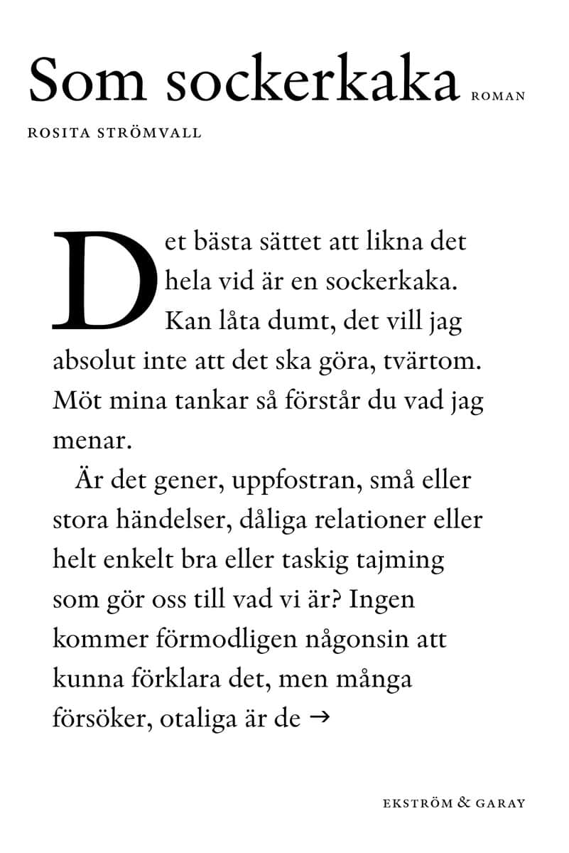 Rosita Strömvall : Som sockerkaka