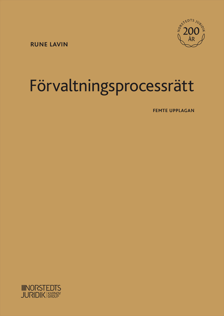 Rune Lavin : Förvaltningsprocessrätt