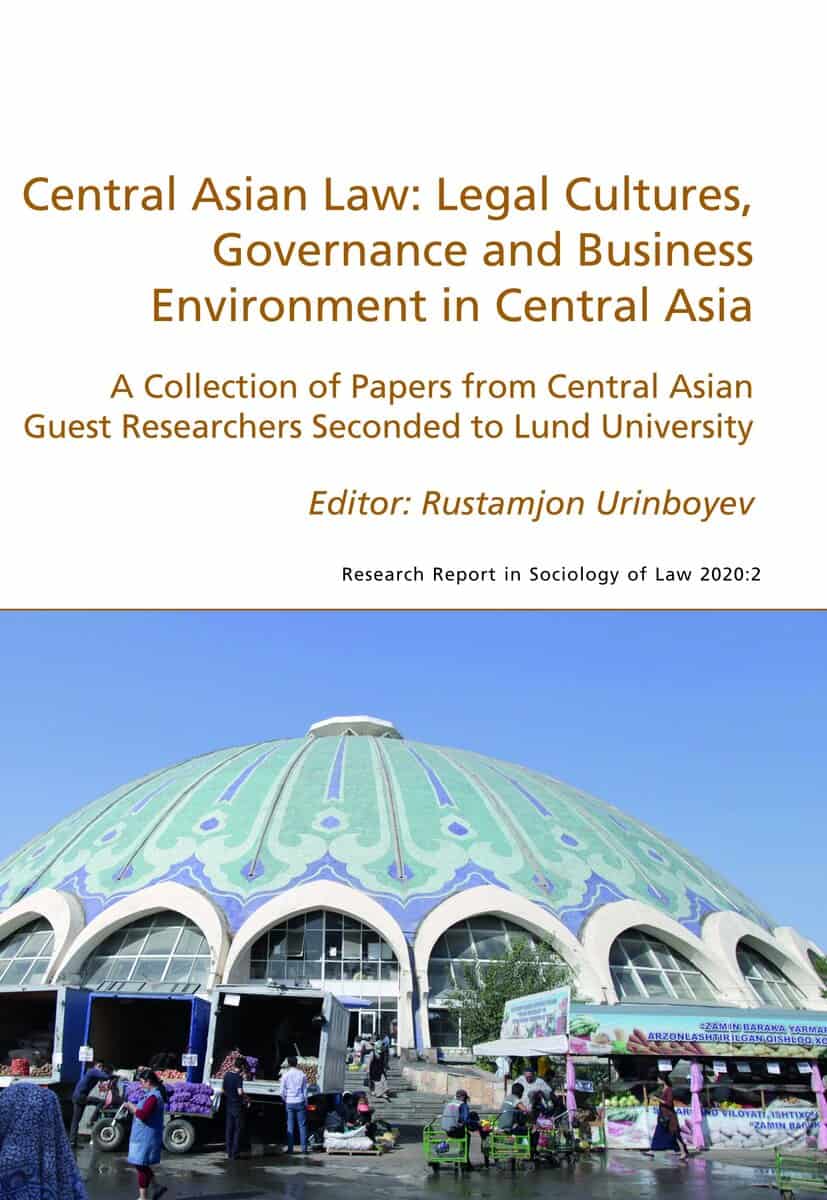 Rustamjon Urinboyev : Central Asian law