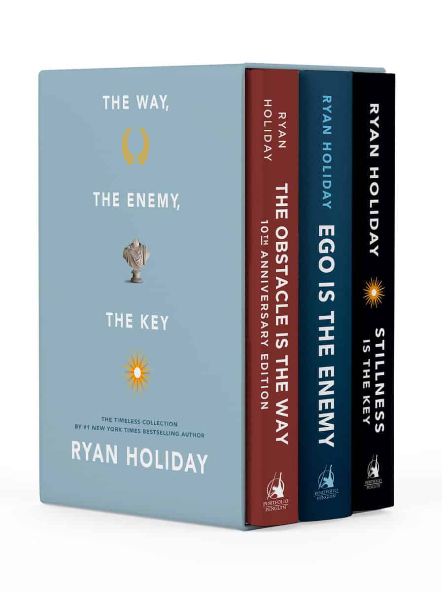 Ryan Holiday : The Way, the Enemy, and the Key: A Boxed Set of The Obstacle is the Way, Ego is the Enemy & Stillness is the Key
