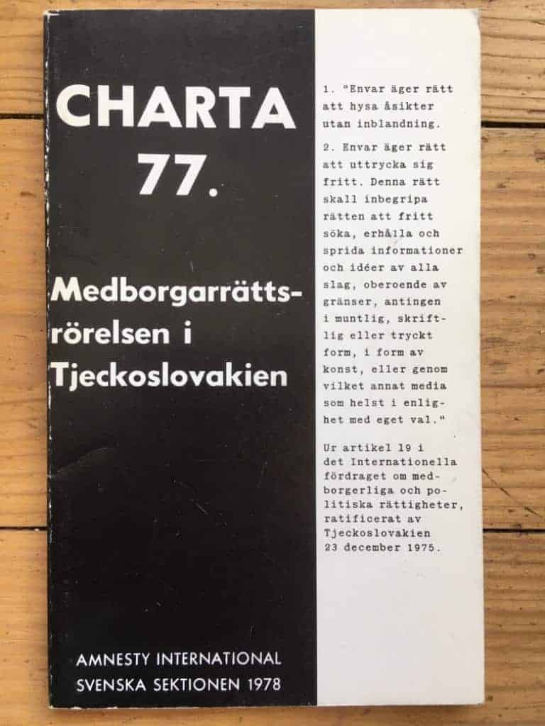 Rydström, Anette ; Amnesty international : Charta 77