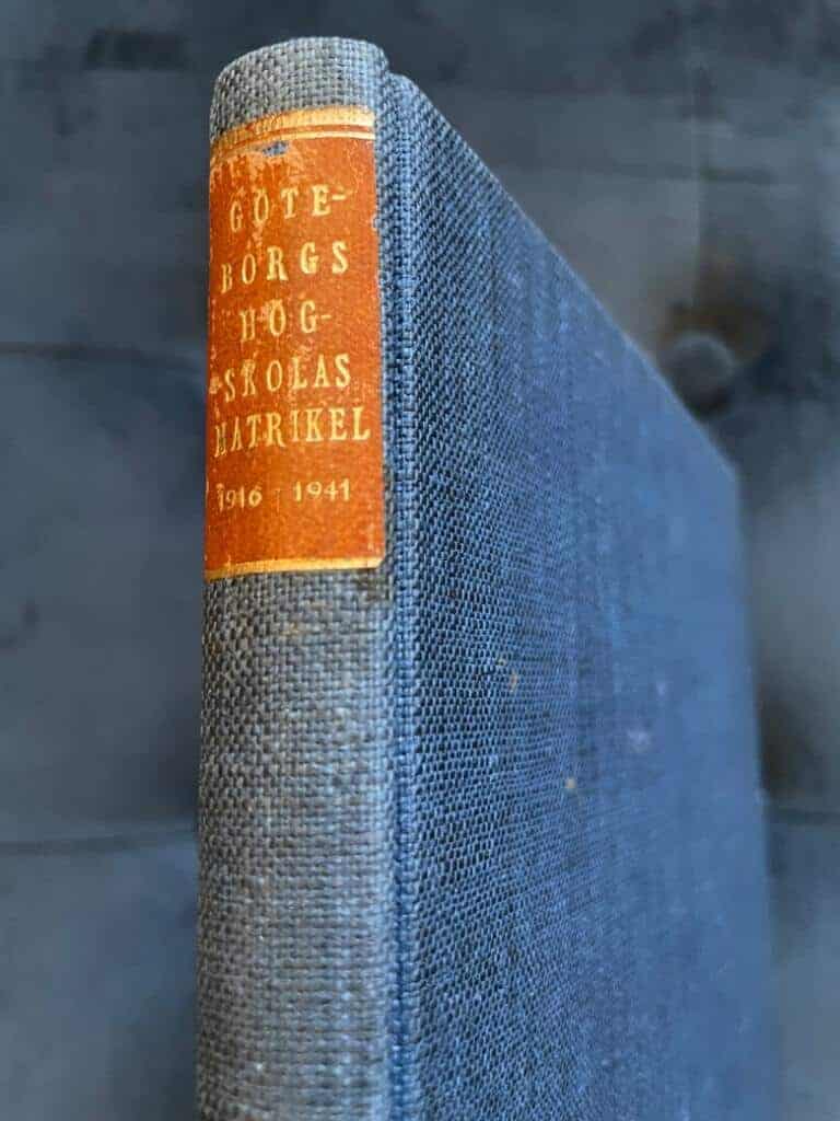 S. Hallberg : Göteborgs Högskolas matrikel 1916-1941