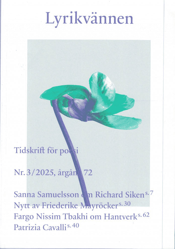 Wallander, Saga ; Westman, Adam (red) : Lyrikvännen