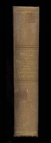 Samling af författningar, Kongl. bref, generalorder m.m. rörande landtförsvaret, utgifna under år 1887 + 1888. Bihang till Kongl. Krigsvetenskaps-akademiens tidskrift (två årgångar i en volym)