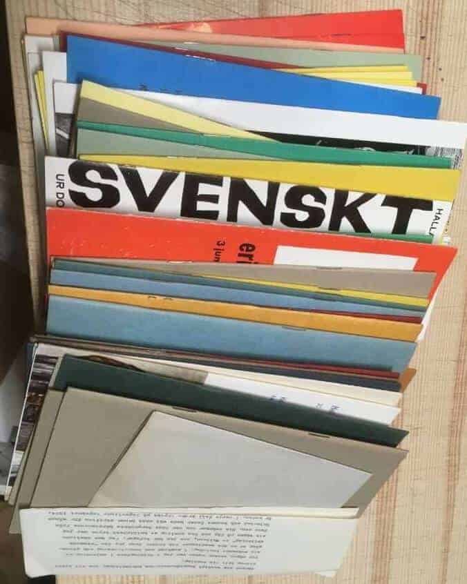 Samling konstprogram Hallands Konstförening 1953-76