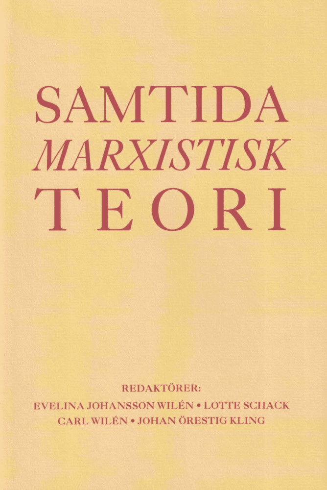 Samtida marxistisk teori