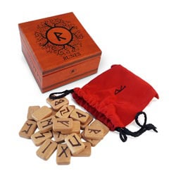 Scarabeo Lo : DELUXE WOODEN RUNES