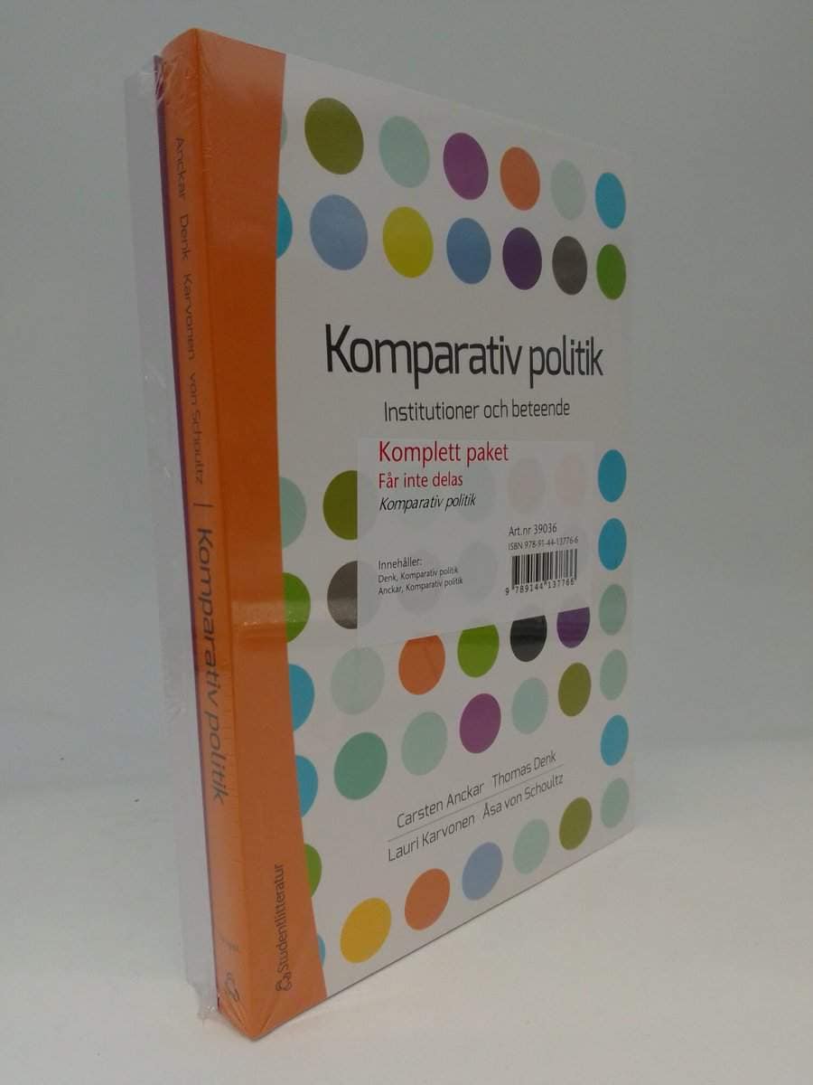 Schoultz, Åsa von ; Karvonen, Lauri ; Denk, Thomas ; Anckar, Carsten : Komparativ politik - paket