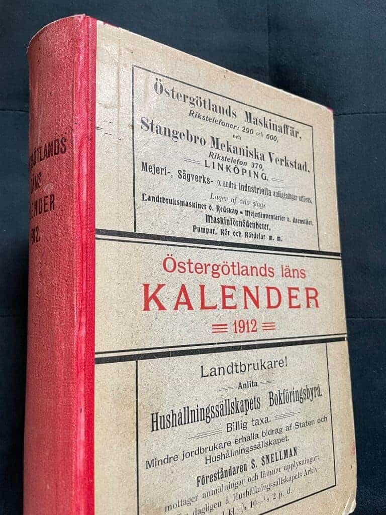 Selim Snellman : Östergötlands läns kalender 1912