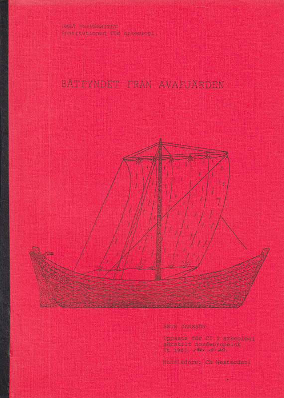 Seth Jansson : Båtfyndet från Avafjärden (Lövånger socken)