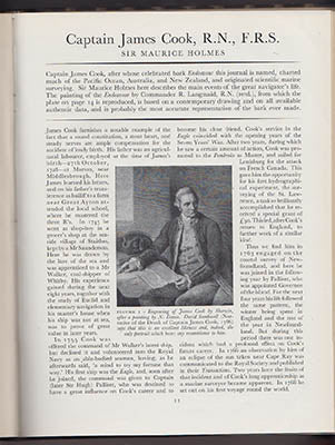 Sir Maurice Holmes : Captain James Cook, R.N., F.R.S.