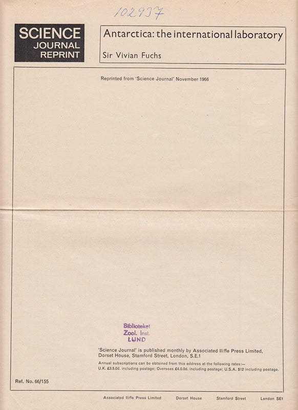 Sir Vivian Ernest Fuchs : Antarctica