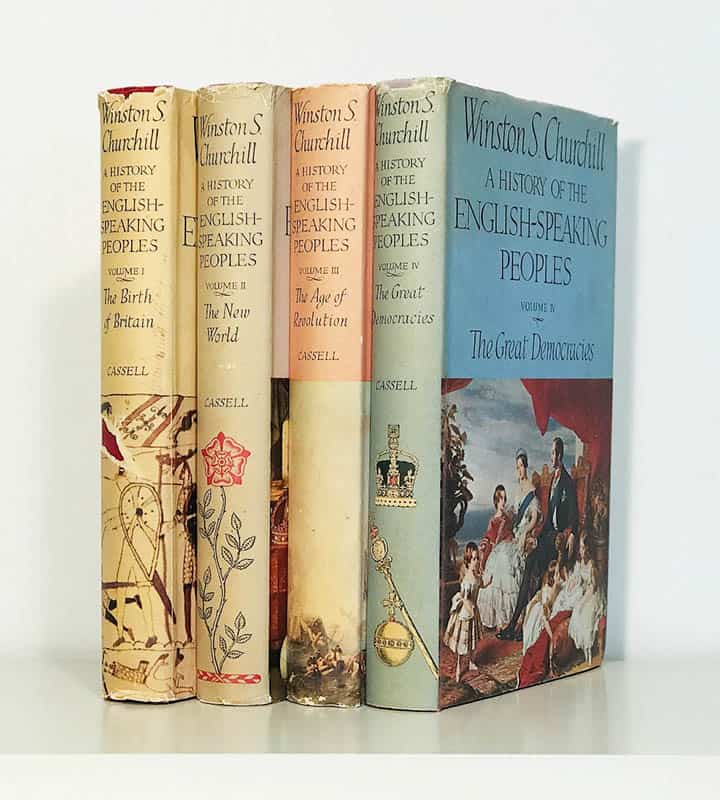 Sir Winston Spencer Churchill : A History of the English-Speaking Peoples. Volume I-IV (komplett)