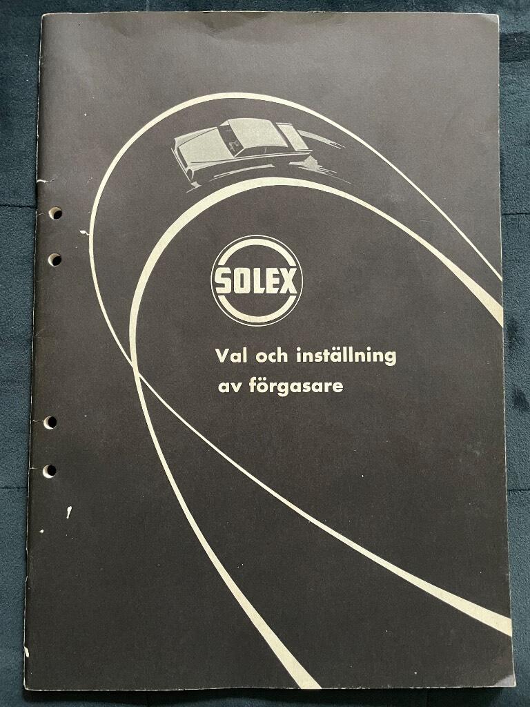 Solex Val och inställning av förgasare