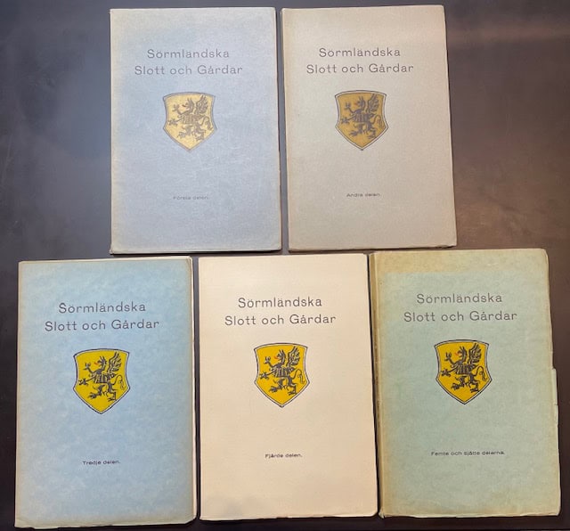 Sörmländska slott och gårdar. Anteckningar och minnen samlade av J. A. Karlsson. Folkskollärare. I-V/VI.
