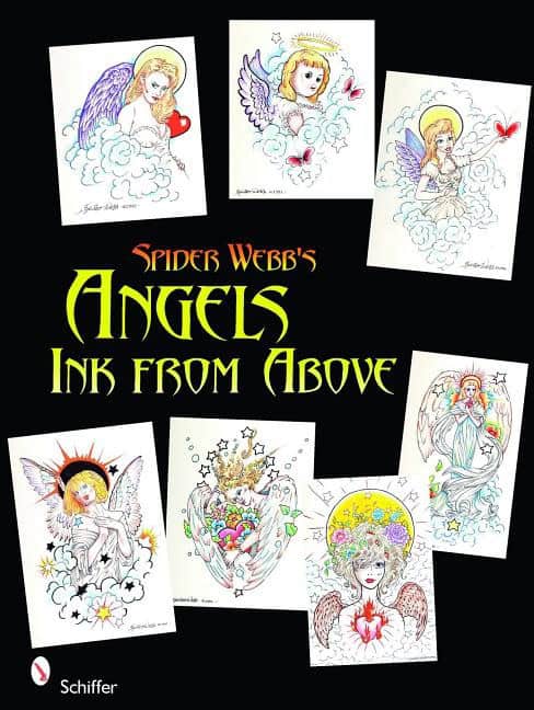 Spider Webb : Spider webbs angels - ink from above