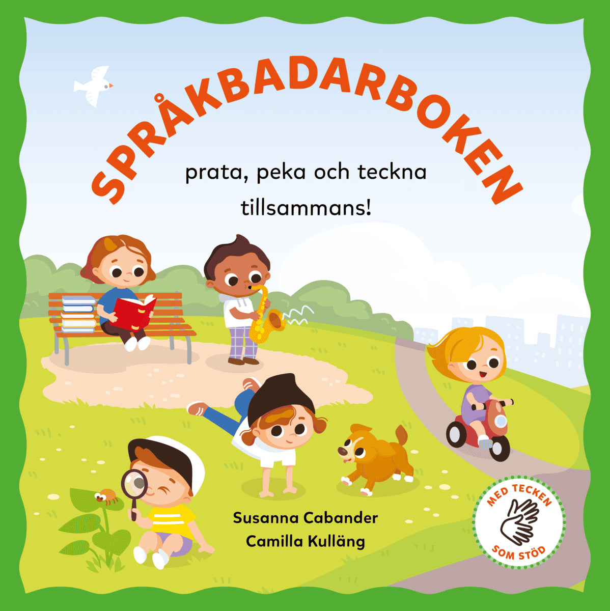 Språkbadarboken : prata, peka och teckna tillsammans!