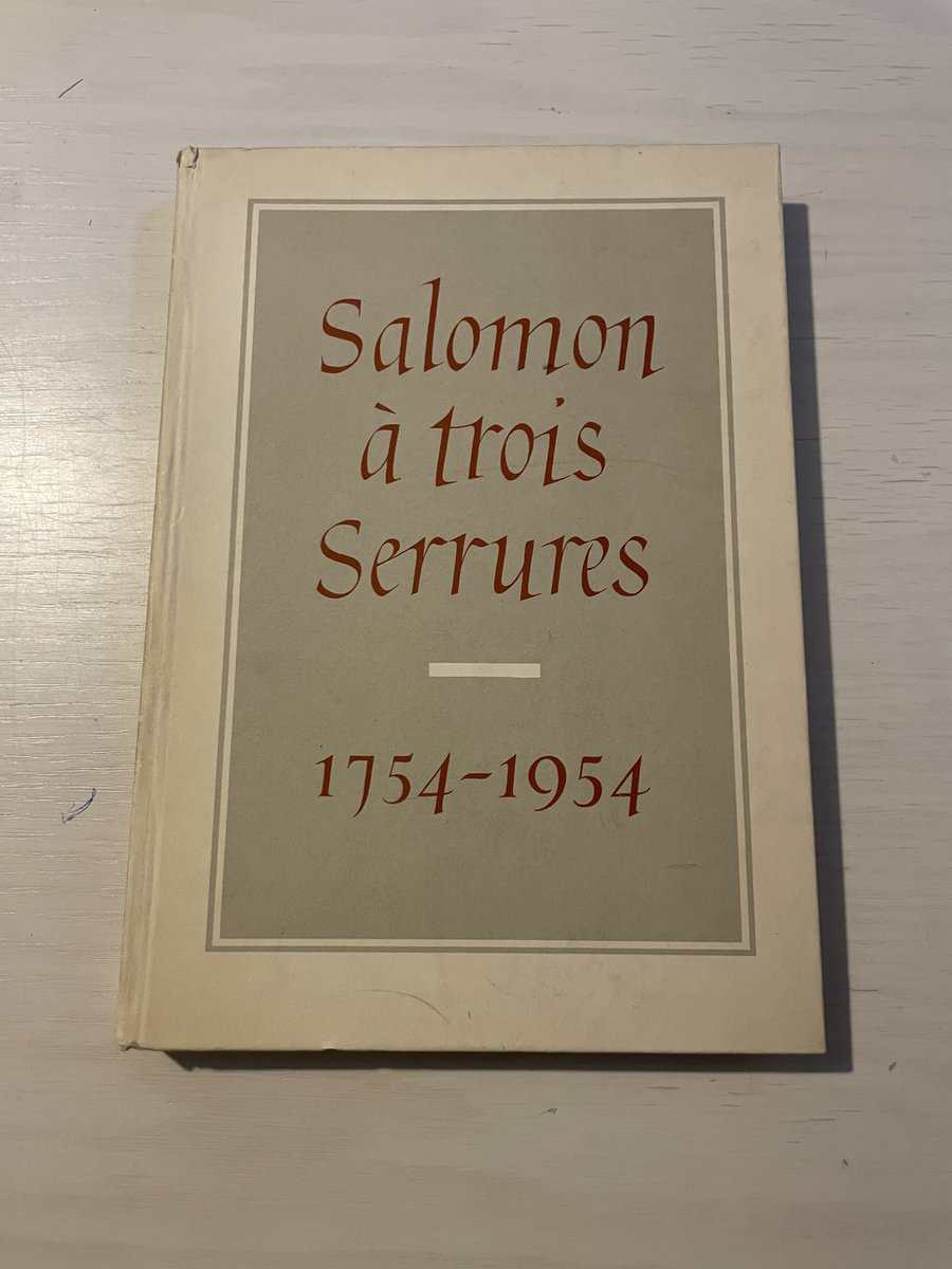 S:t Johanneslogen - Salomon trois a serrures 1754-1954 - minneskrift över dess 200-åriga tillvaro