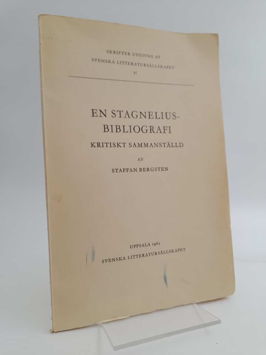 Staffan Bergsten : En Stagneliusbibliografi