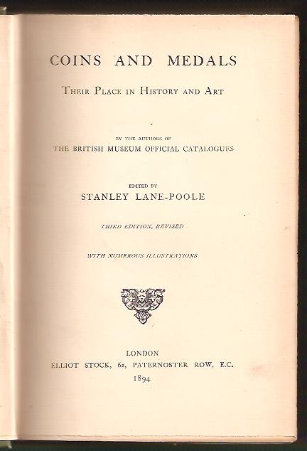 Stanley Lane-Poole : Coins and medals