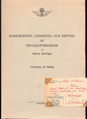 Statens Järnvägar : Konstruktion, underhåll och skötsel