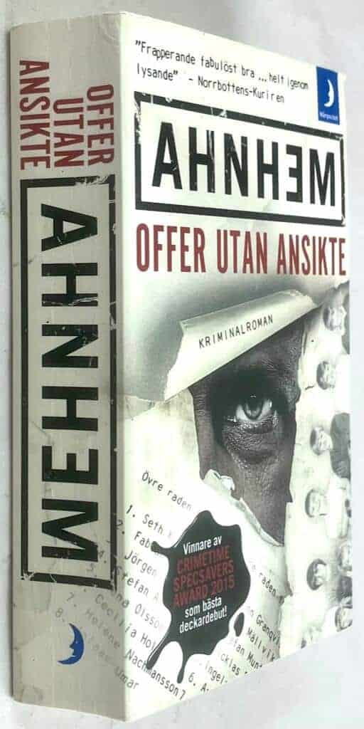 Stefan Ahnhem : Offer utan ansikte