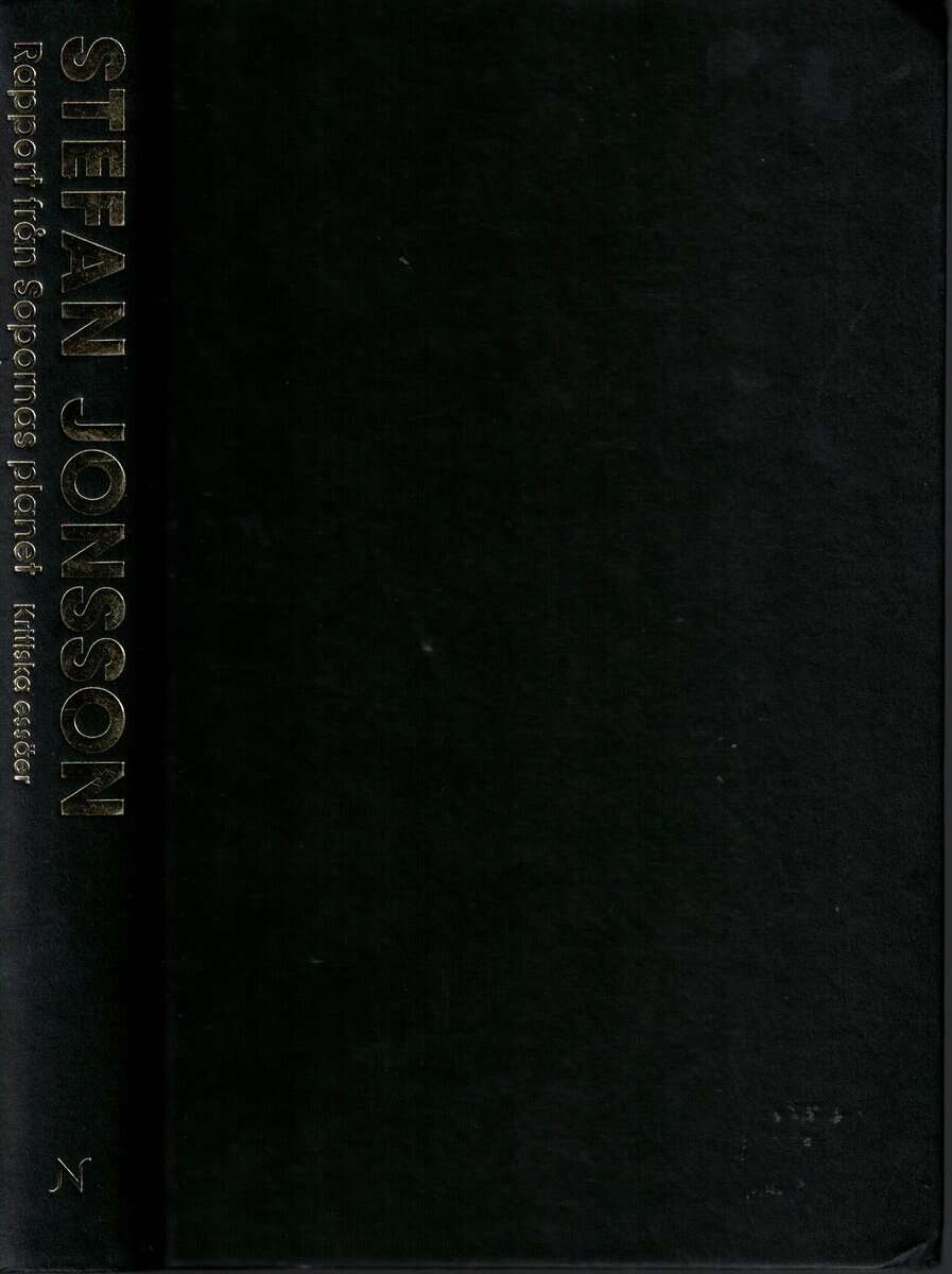 Stefan Jonsson : Rapport från Sopornas planet