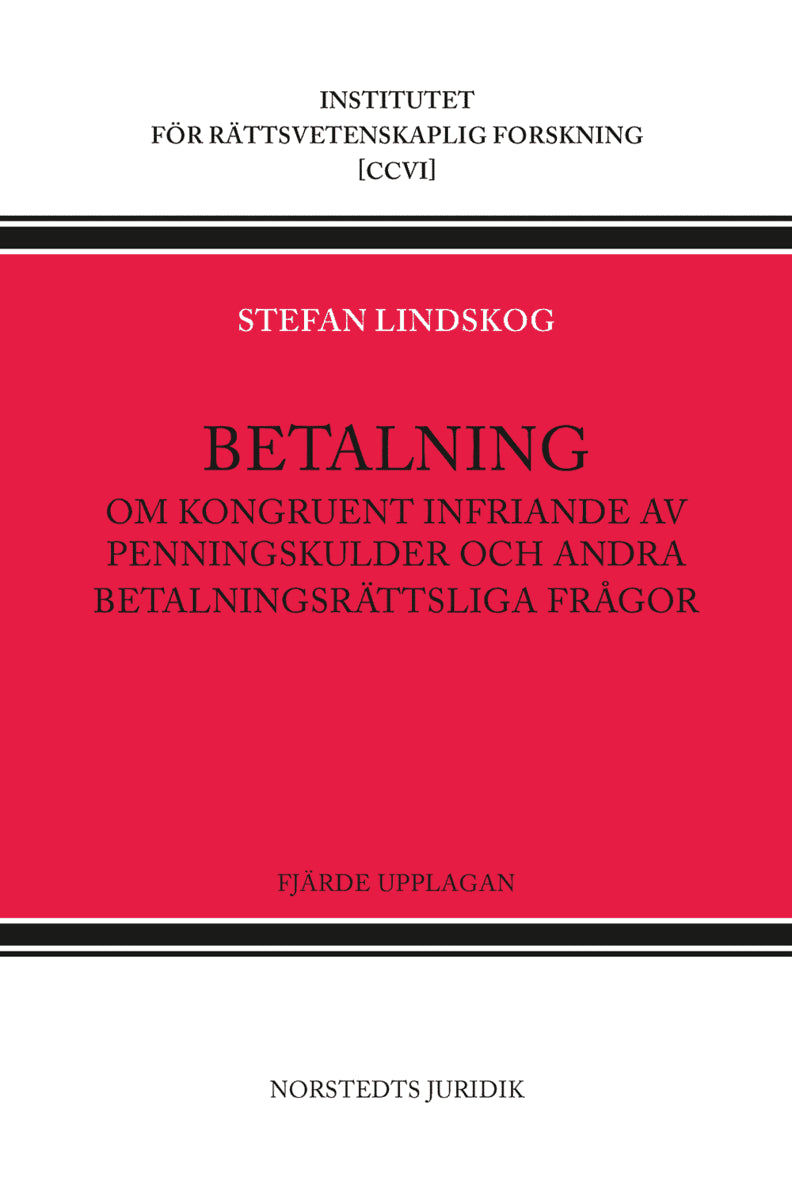 Stefan Lindskog : Betalning