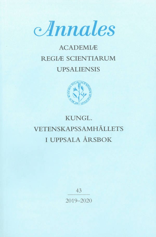 Stefan Mähl : Kungl. Vetenskapssamhällets i Uppsala årsbok 43/2019-2020