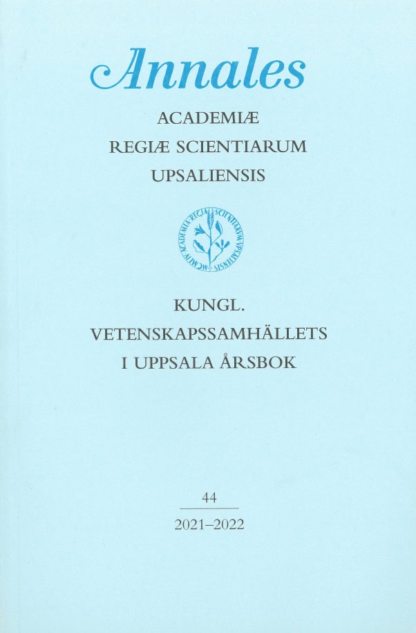 Stefan Mähl : Kungl. Vetenskapssamhällets i Uppsala årsbok 44/2021-2022