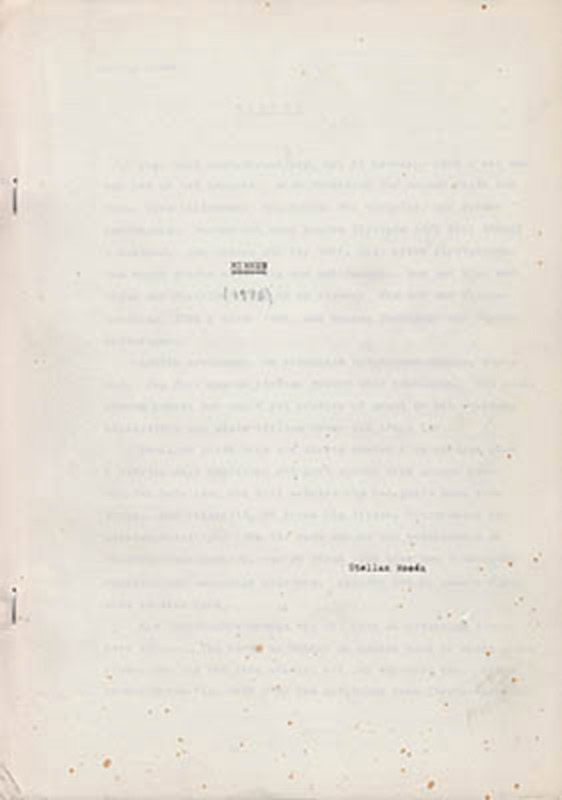 Stellan Rosén : Minnen