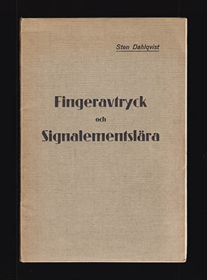 Sten Dahlqvist : Fingeravtryck och signalementslära