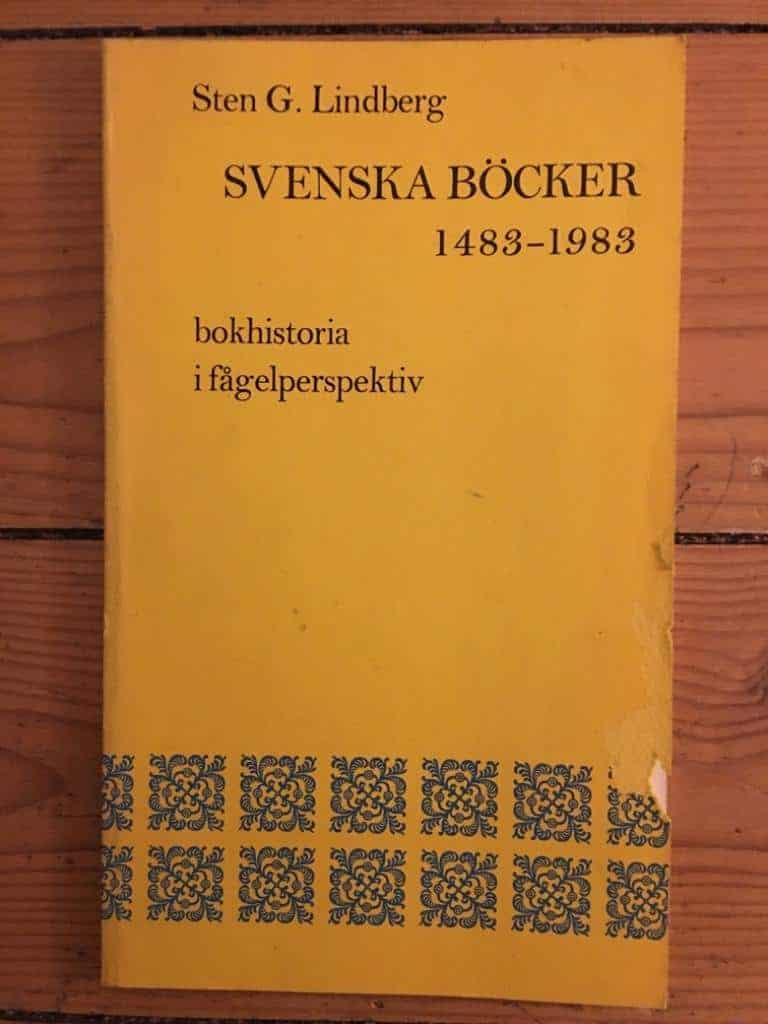 Sten G. Lindberg : Svenska böcker 1483-1983