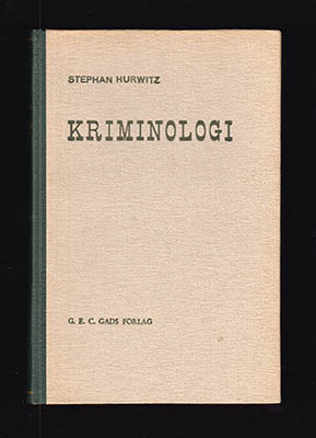 Stephan Hurwitz : Kriminologi
