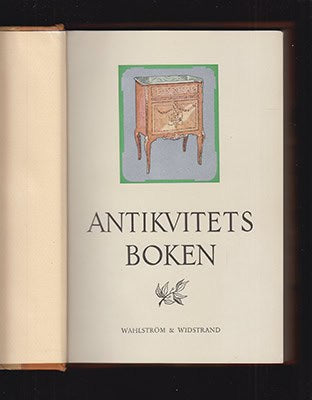 Stig Fogelmarck : Antikvitetsboken