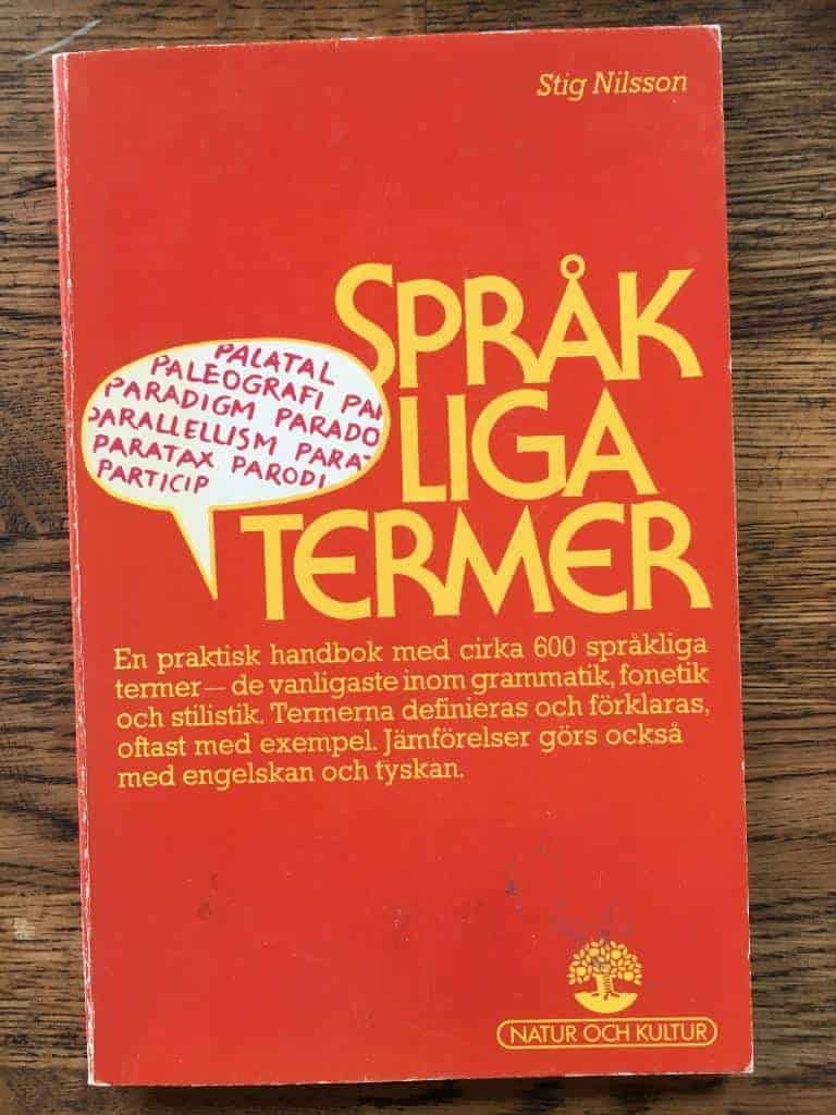 Stig Nilsson : Språkliga termer